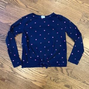 GUC Crewcuts Factory Apple Print Long Sleeve Tee; Size 8